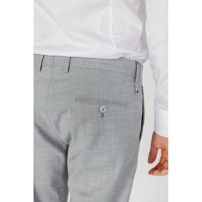 Antony Morato Gray Polyester Formal Trousers