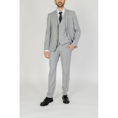 Antony Morato Gray Polyester Formal Trousers