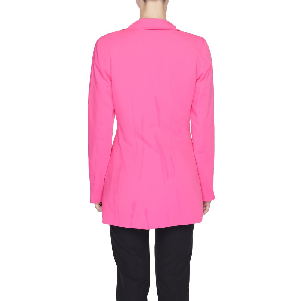 Vero Moda Pink Polyester Long Blazer Jacket