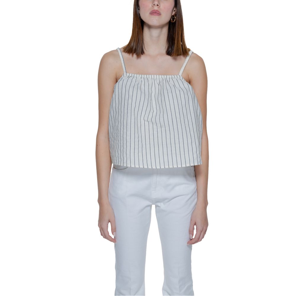 Vero Moda Beige Cotton Cotton Tank Top