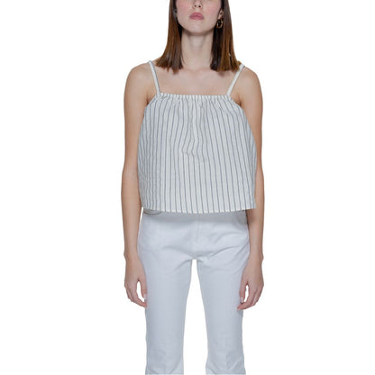 Vero Moda Beige Cotton Cotton Tank Top