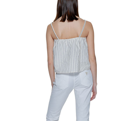 Vero Moda Beige Cotton Cotton Tank Top