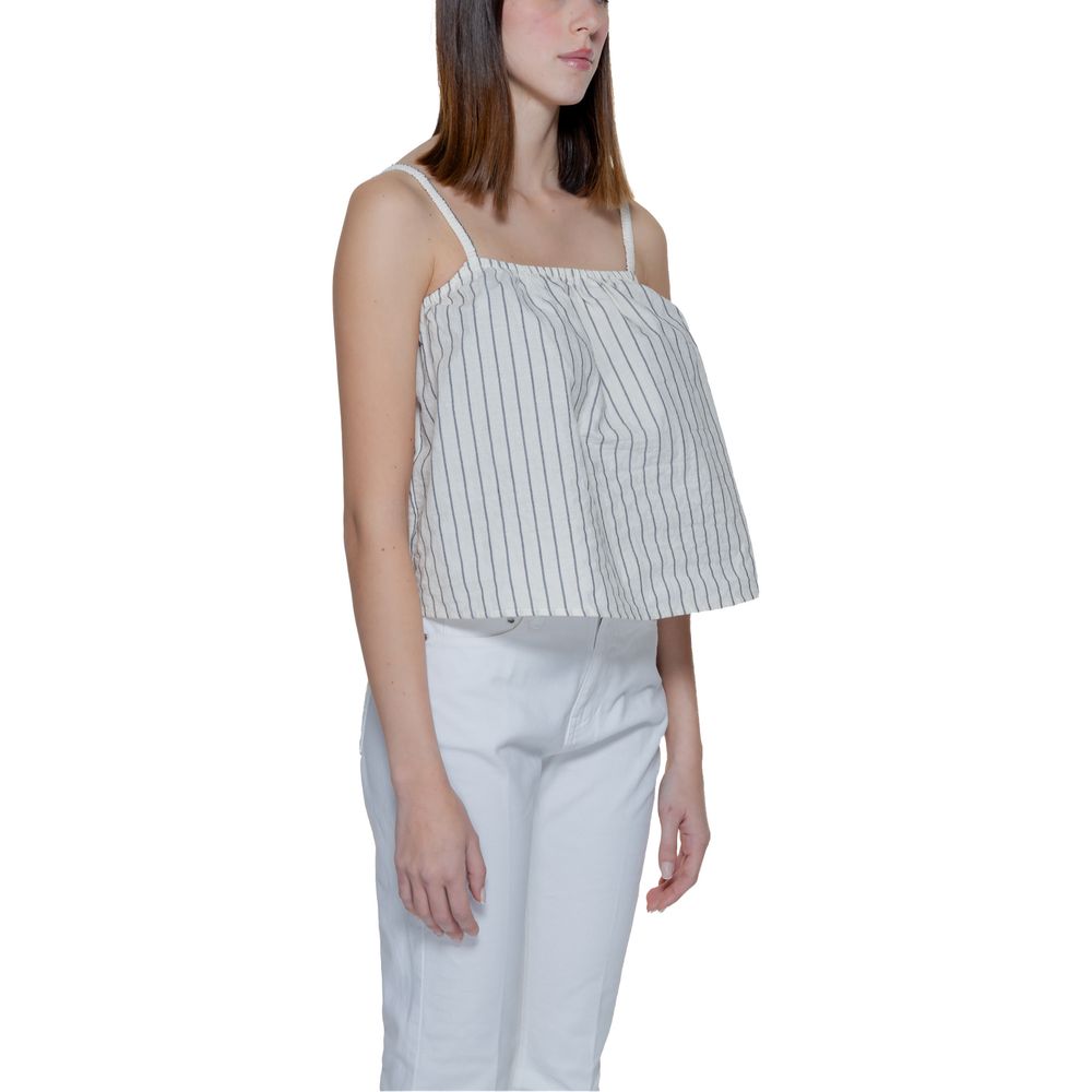 Vero Moda Beige Cotton Cotton Tank Top