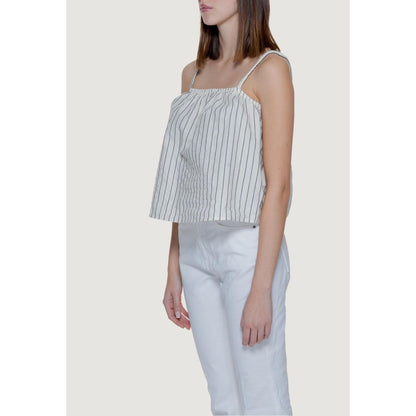 Vero Moda Beige Cotton Cotton Tank Top