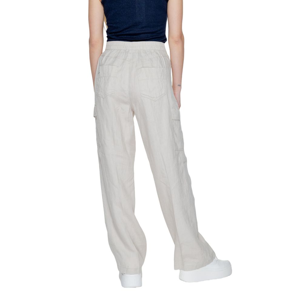 Street One Beige Linen Pant