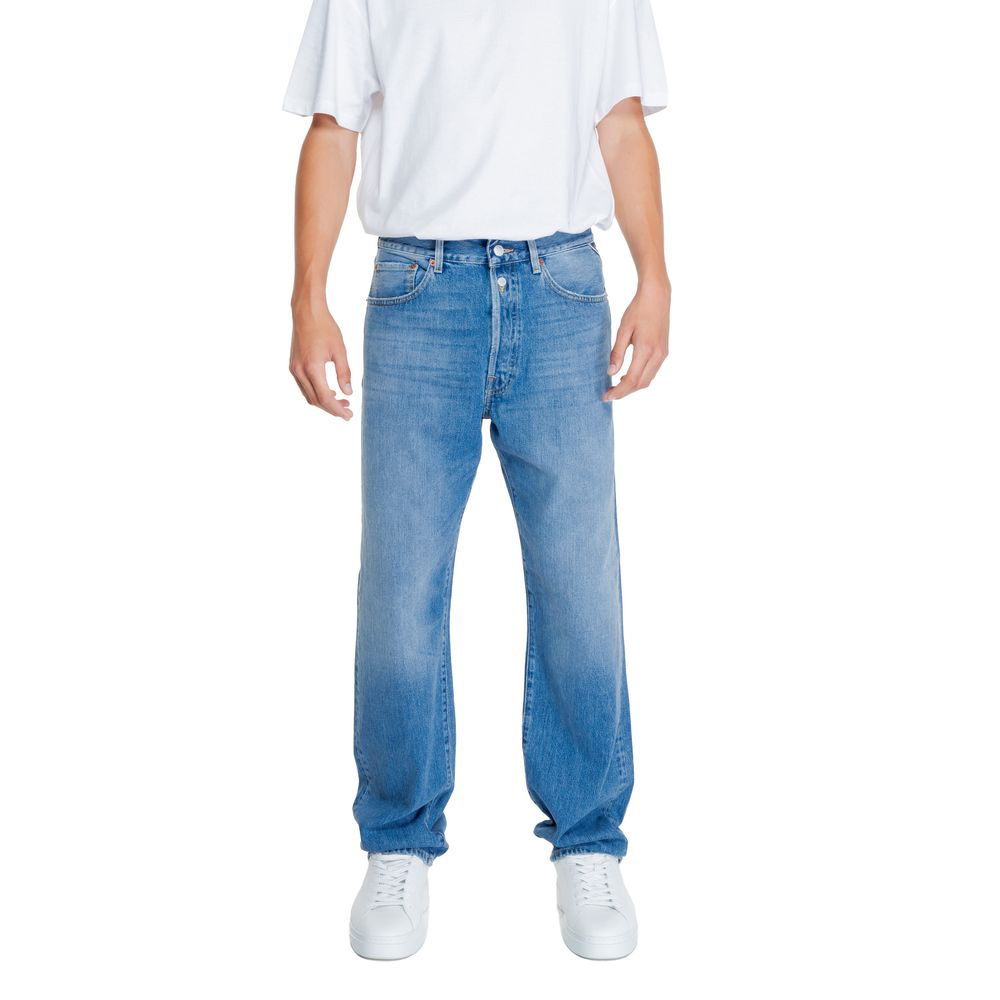 Replay Blue Wash Cotton Straight Fit Jeans
