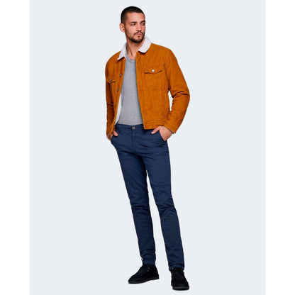Jack Jones Blue Cotton Slim Fit Chino Pants