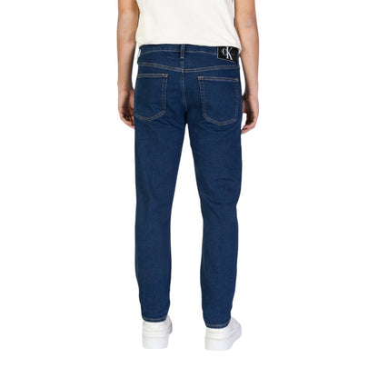 Calvin Klein Jeans Blue Cotton Tapered Jeans