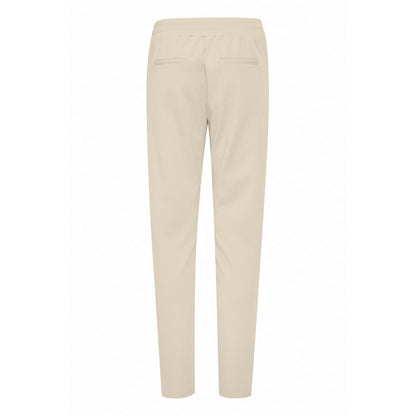ICHI Beige Polyester Pant