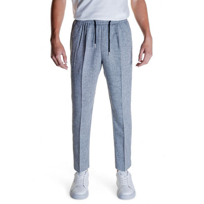 Antony Morato Black Linen Blend Casual Pants