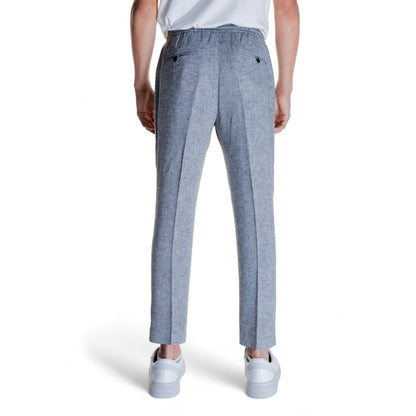 Antony Morato Black Linen Blend Casual Pants