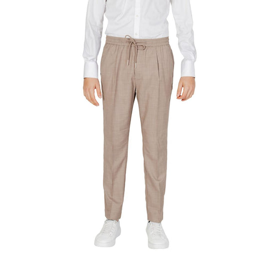 Antony Morato Beige Polyester Blend Casual Pants