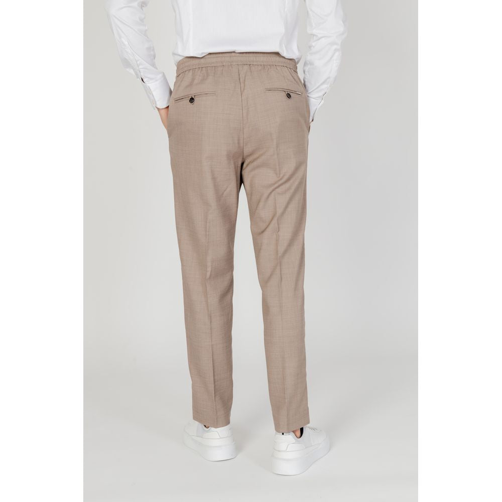 Antony Morato Beige Polyester Blend Casual Pants