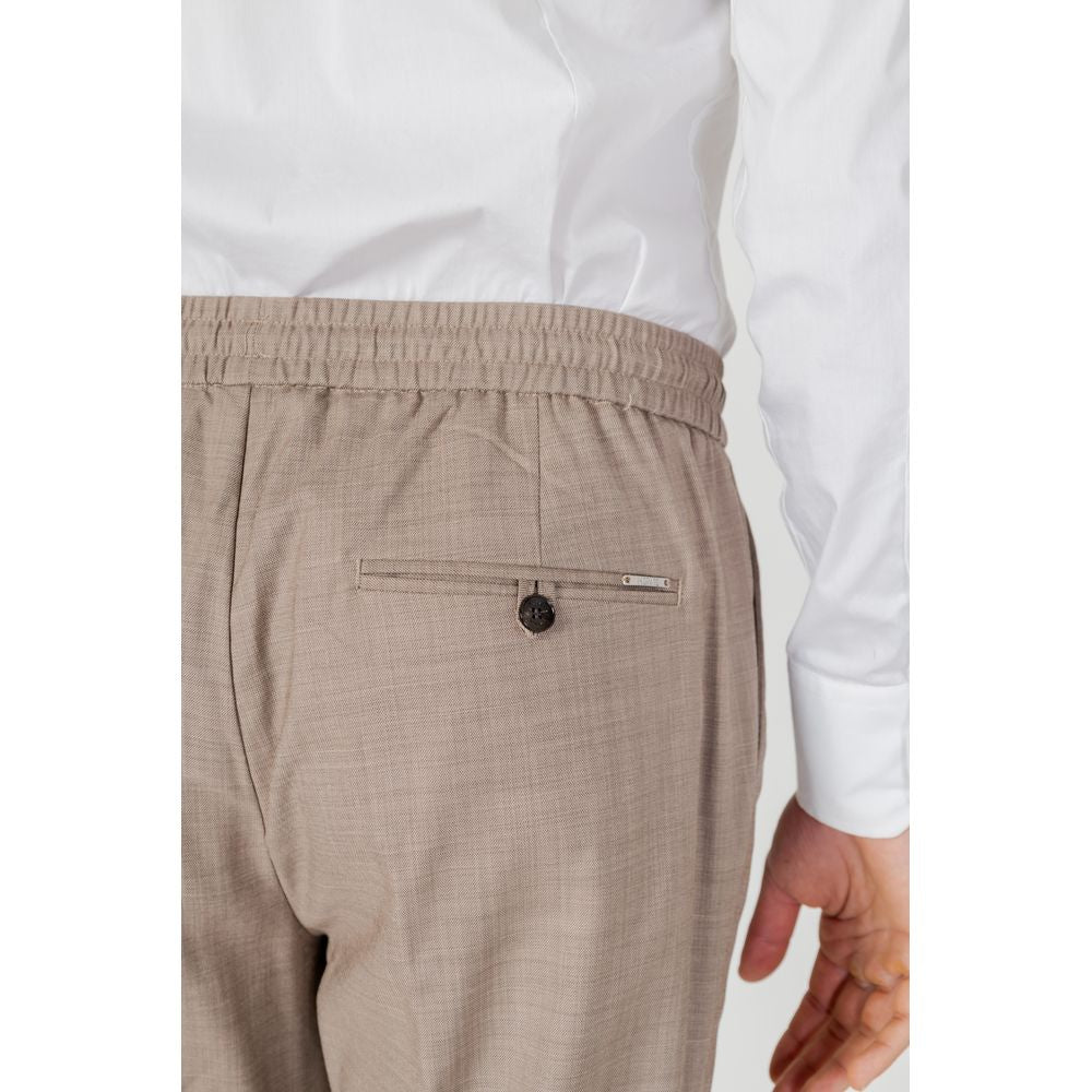 Antony Morato Beige Polyester Blend Casual Pants