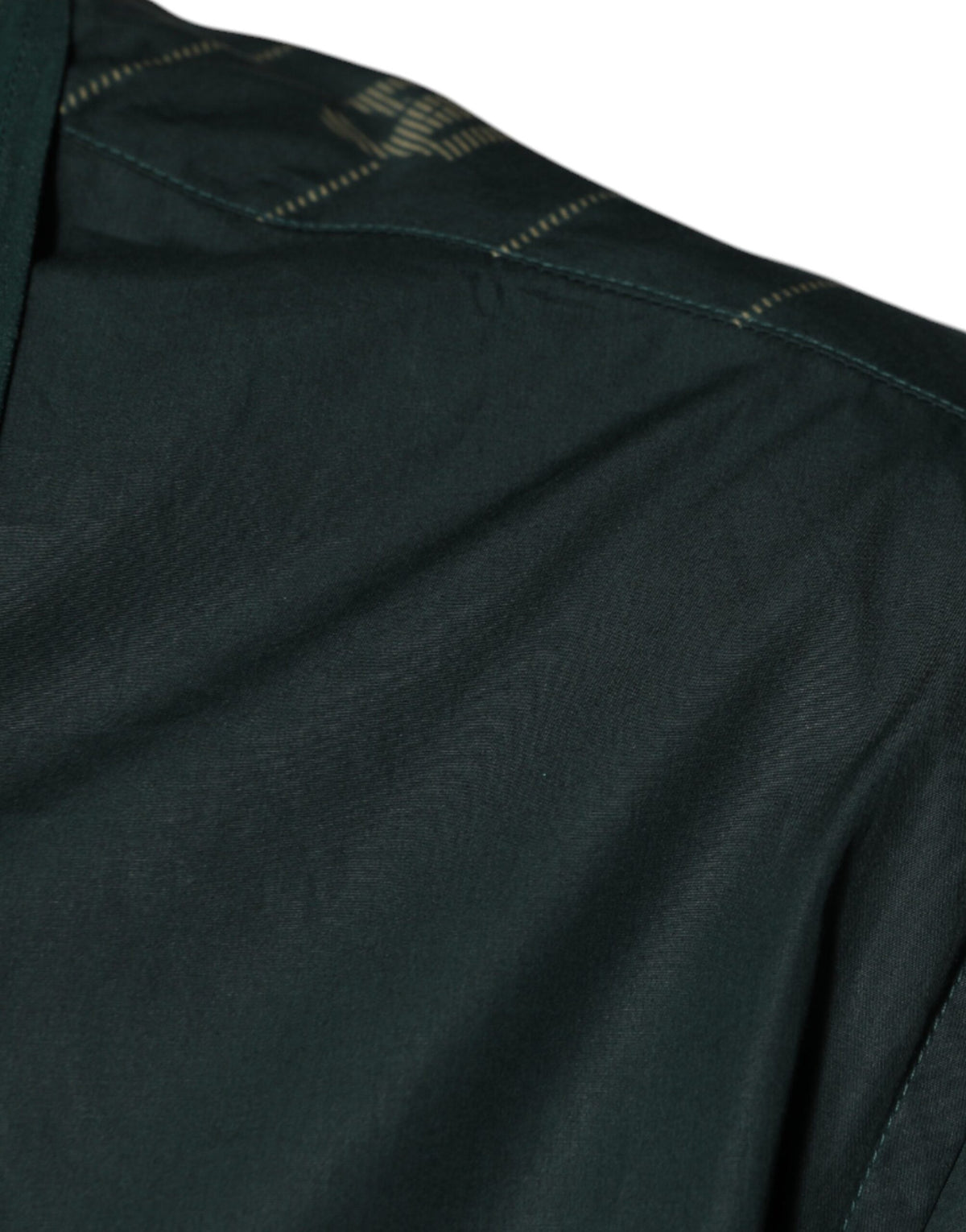 Dolce & Gabbana Men's Regular Fit Long-Sleeve Cotton Shirt - Dark Green Print