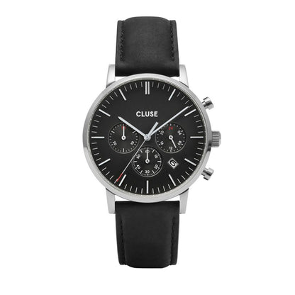 Cluse CW0101502001 Black Leather Watch
