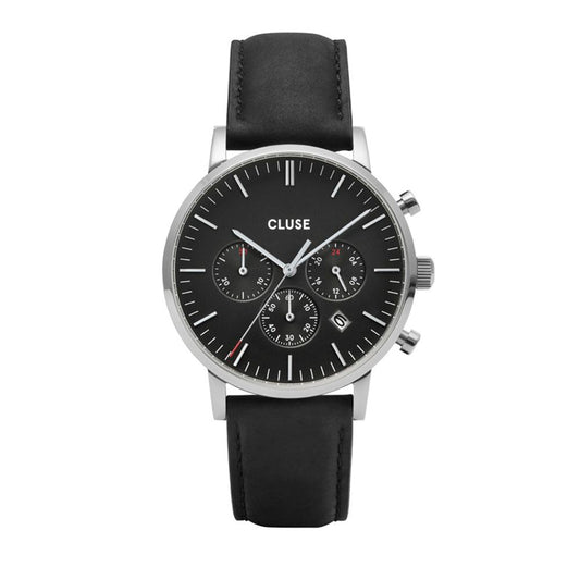 Cluse CW0101502001 Black Leather Watch