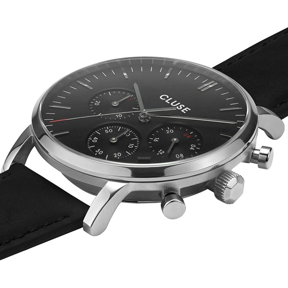 Cluse CW0101502001 Black Leather Watch