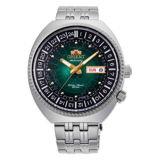 Men's Watch Orient RA-AA0E02E19B Green Silver (Ø 20 mm)