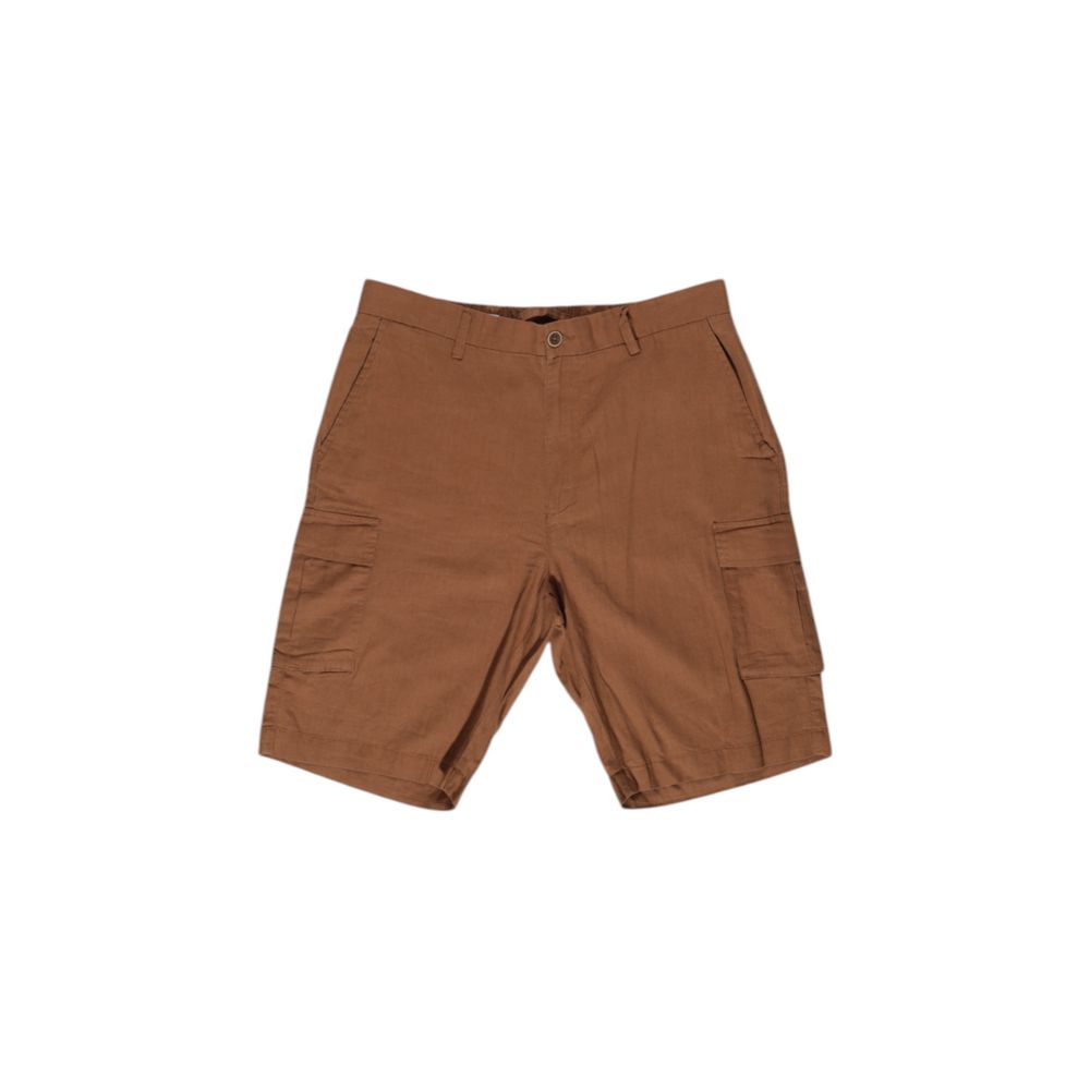 Hamaki-Ho Brown Linen Cargo Shorts