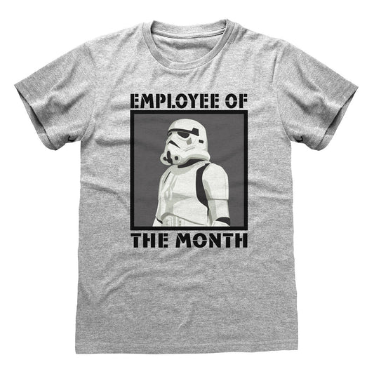 Short Sleeve T-Shirt Star Wars Employee of the Month Grey Unisex