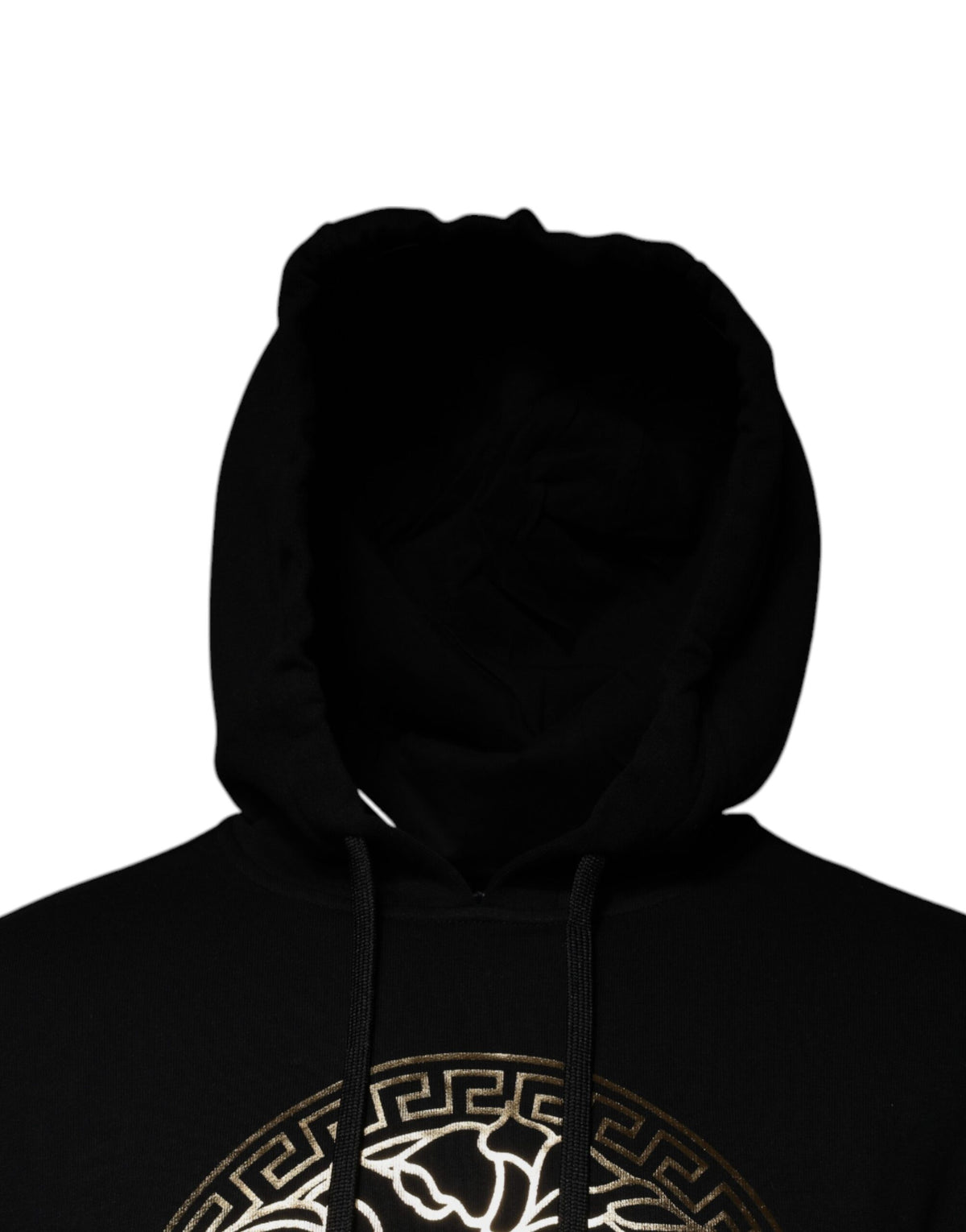Versace Medusa Men's Cotton Sweatshirt Hoodie - Black Gold
