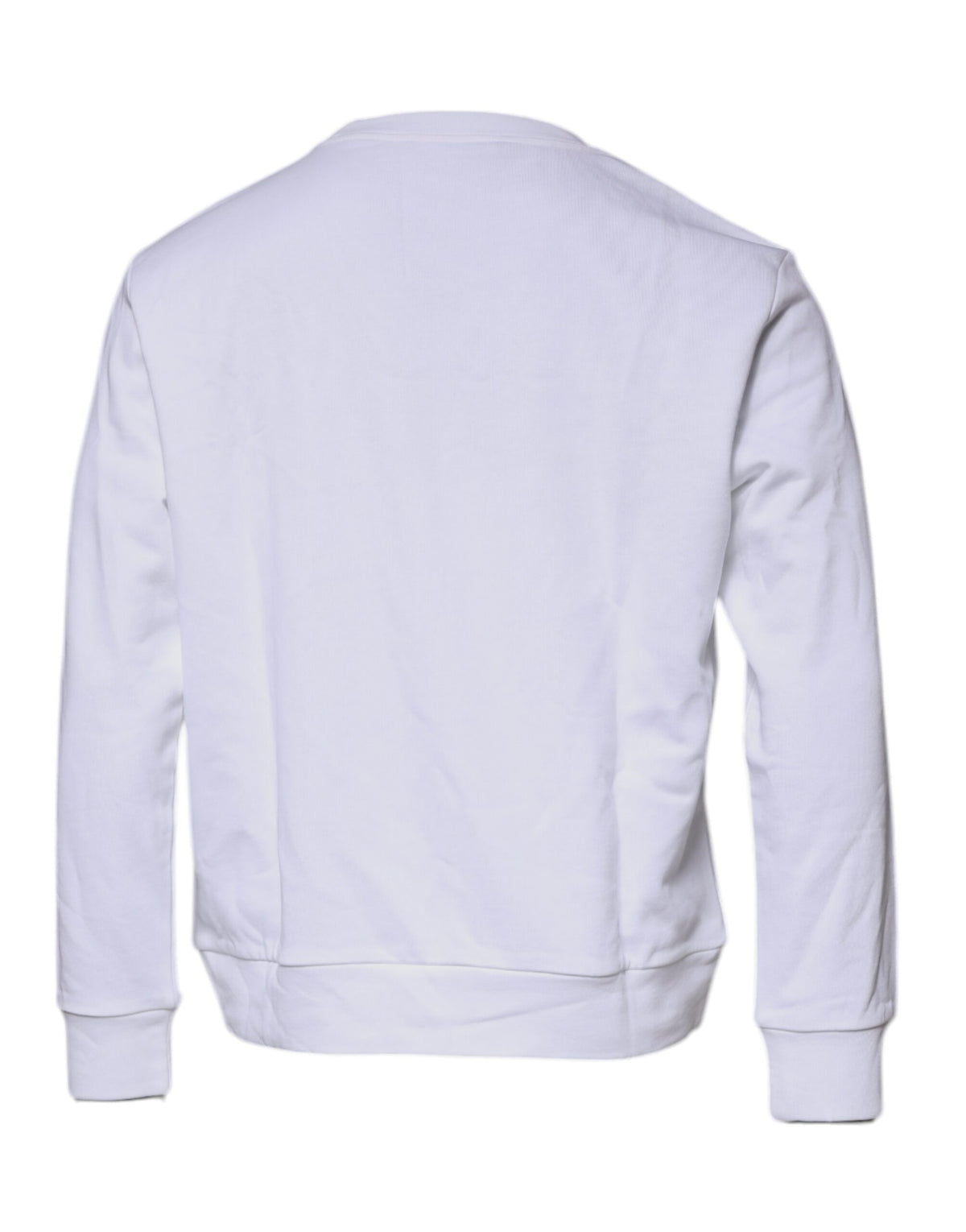 Versace Medusa Men's Crew Neck Cotton Sweater - Gold White