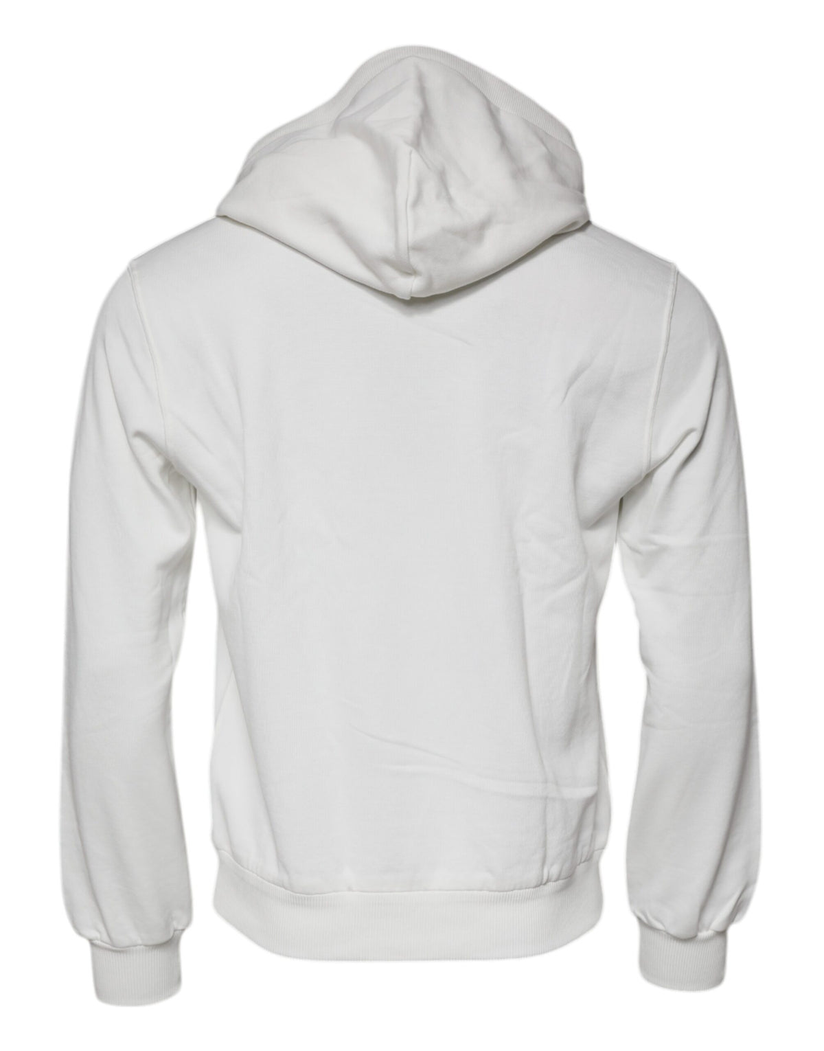 Dolce & Gabbana Men's Cotton Sweatshirt Hoodie - White Print