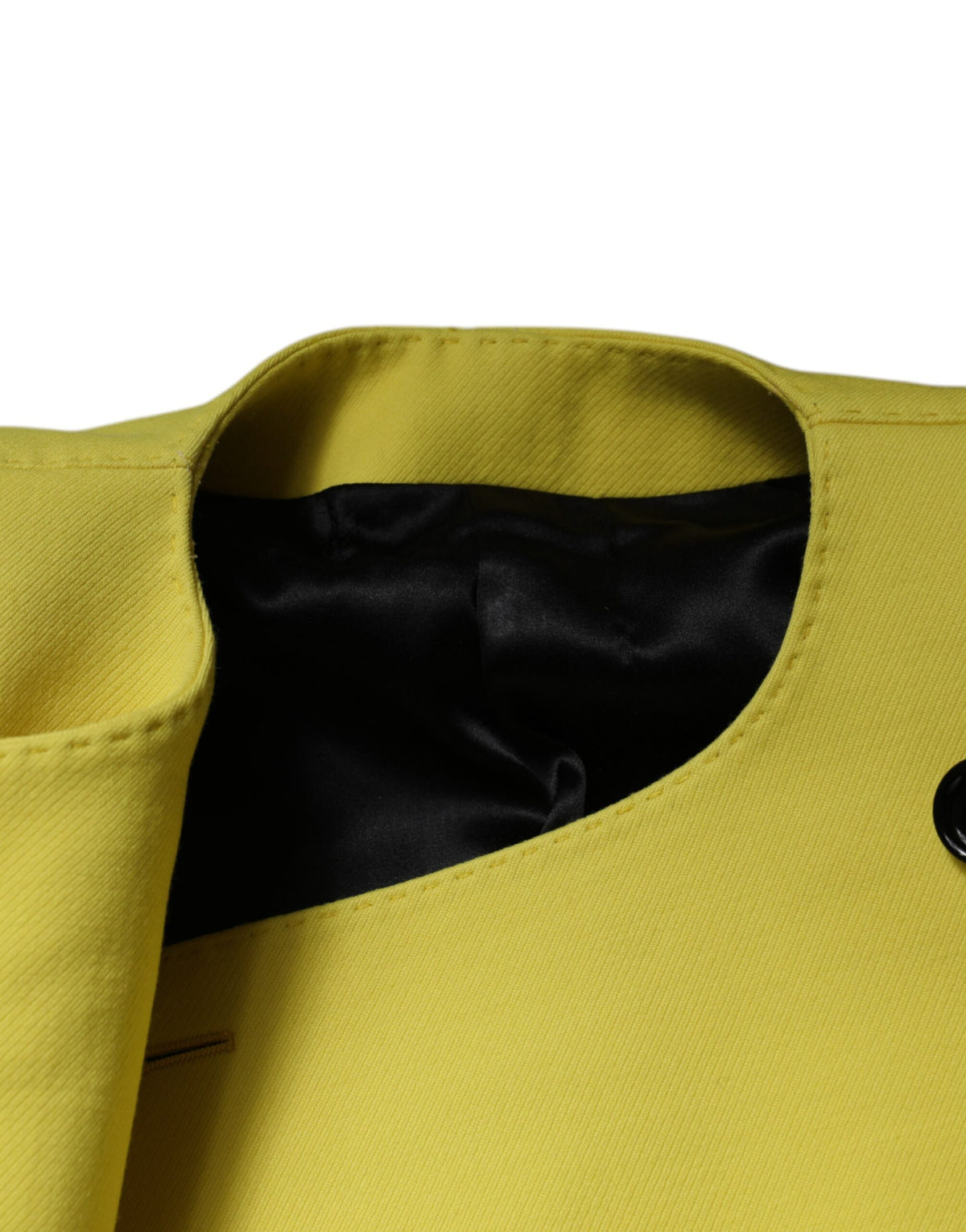 Dolce & Gabbana Women's Crop Top Virgin Wool & Silk Jacket - Yellow