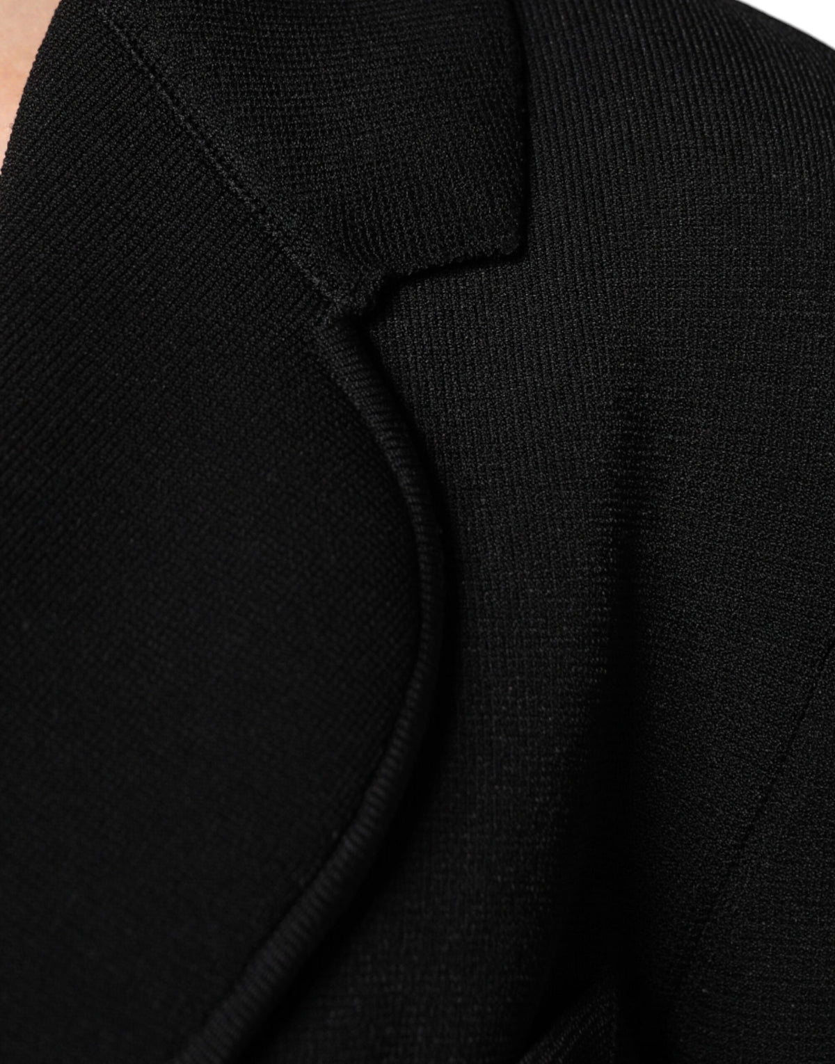 Dolce & Gabbana Women's Single Breasted Polyester Viscose & Nylon Blazer - Black