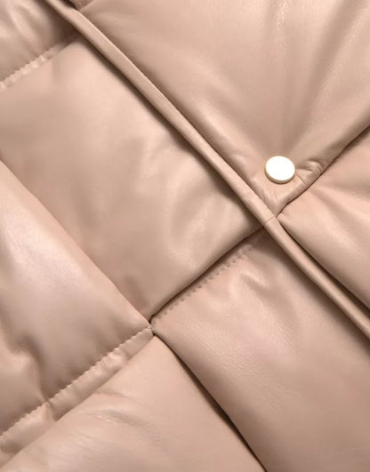 Bottega Veneta Men's Quilted Calf Leather Jacket - Beige