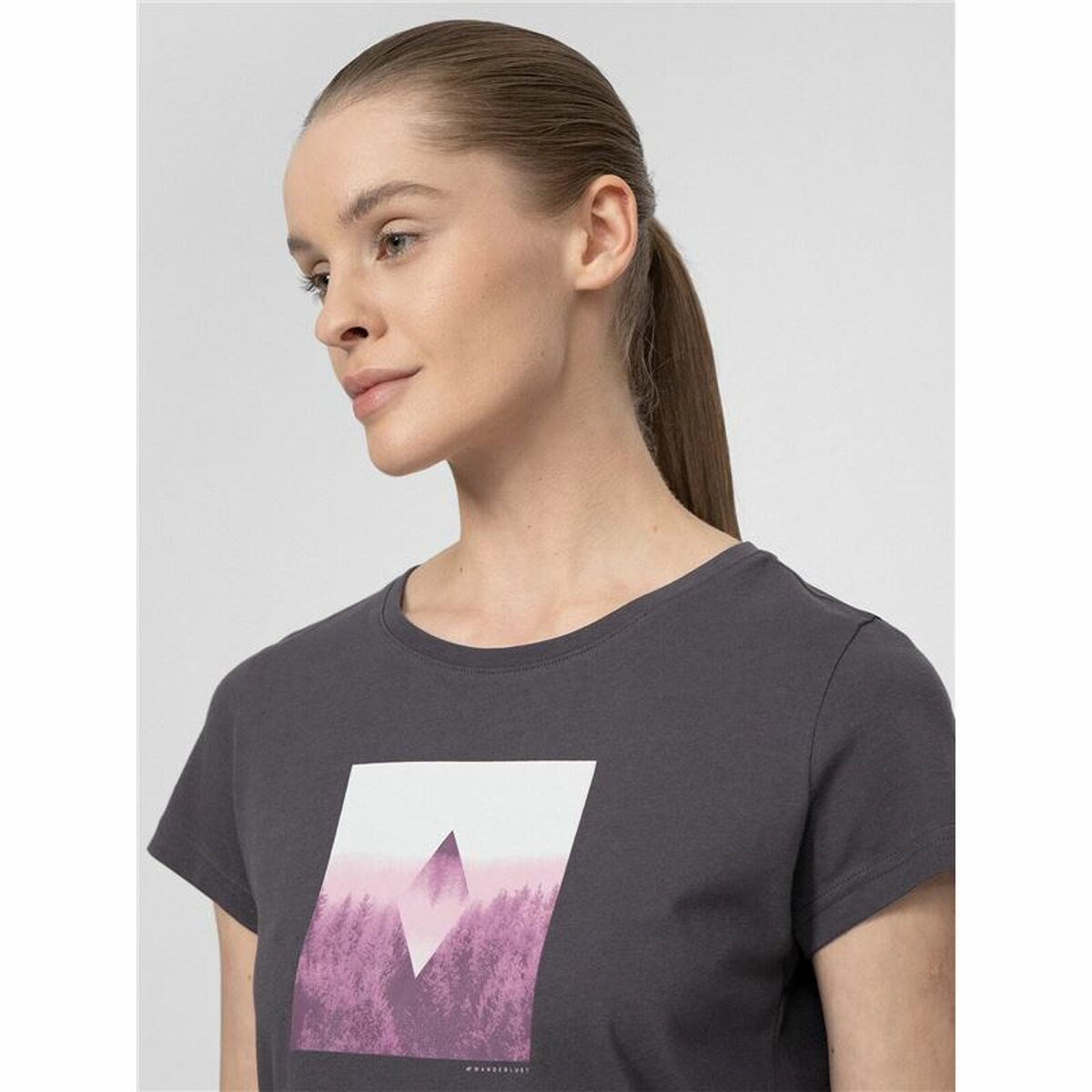 Women’s Short Sleeve T-Shirt 4F  Regular Organic