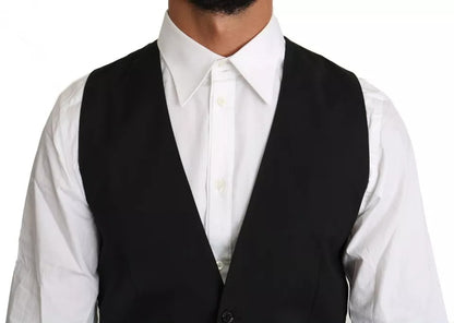 Dolce & Gabbana Men's Wool Vest - Black