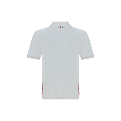 Thom Browne White Short Sleeves Polo Shirt