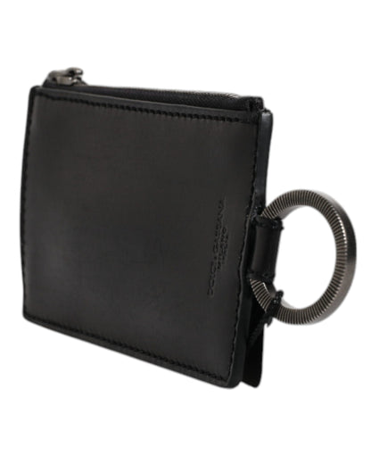 Dolce & Gabbana Horse Leather Cardholder Wallet - Black