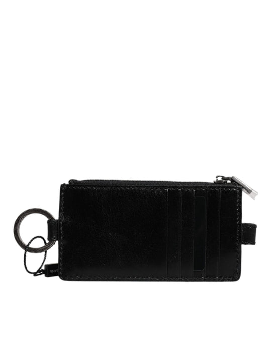 Dolce & Gabbana Horse Leather Cardholder Wallet - Black