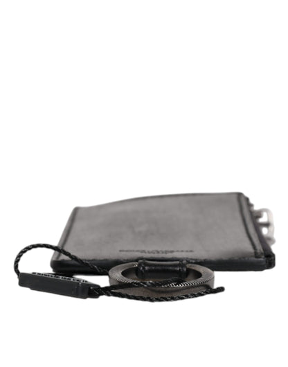 Dolce & Gabbana Horse Leather Cardholder Wallet - Black