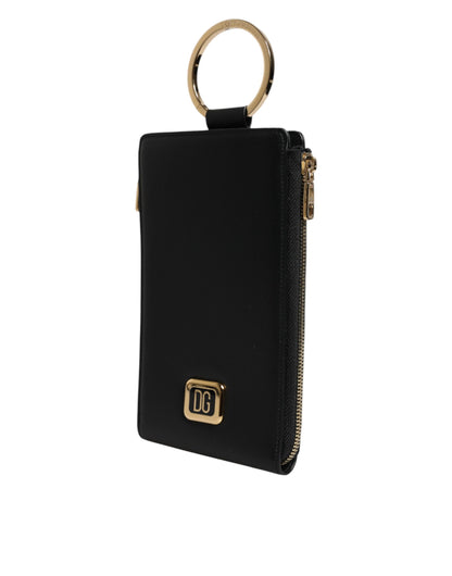 Dolce & Gabbana Leather Cardholder Wallet - Black