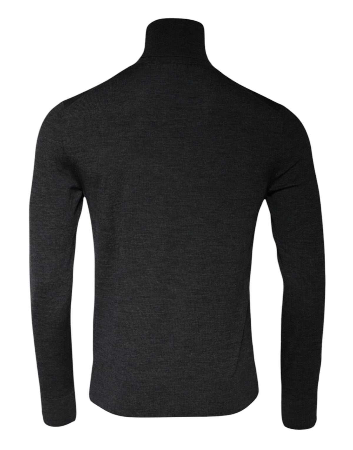 Dolce & Gabbana Men's Regular Fit Turtleneck Virgin Wool Sweater - Gray