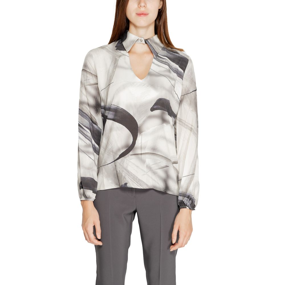 Shirt by Rinascimento for women in viscose gray, featuring a nuanced and nuanced for a sophisticated finish.