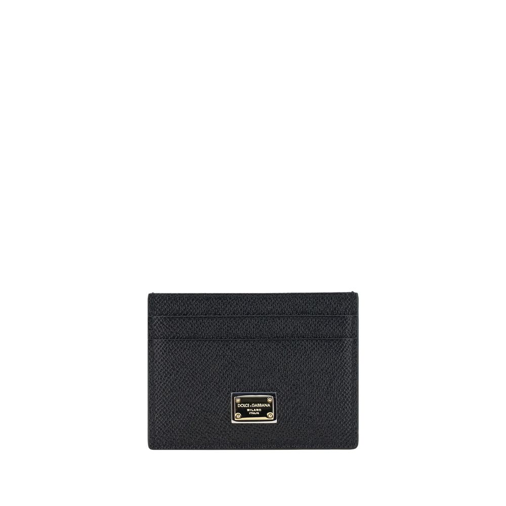 Dolce & Gabbana Black Calfskin Card Holder
