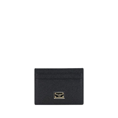 Dolce & Gabbana Black Calfskin Card Holder