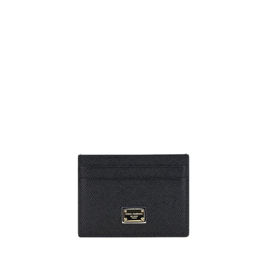 Dolce & Gabbana Black Calfskin Card Holder