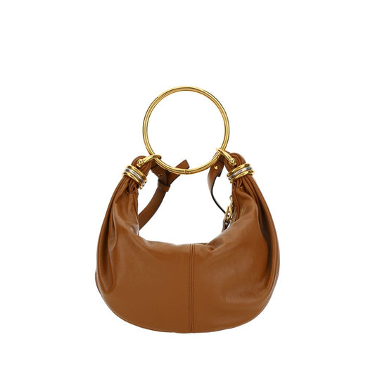 Chloé Brown Leather Bracelet Handbag
