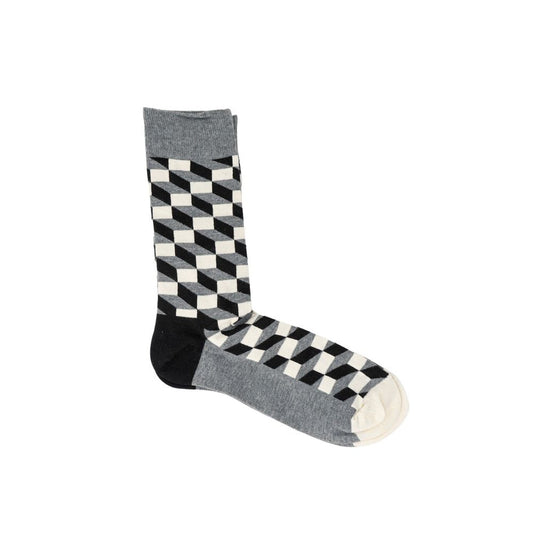 Happy Socks Gray Cotton Women's Socks