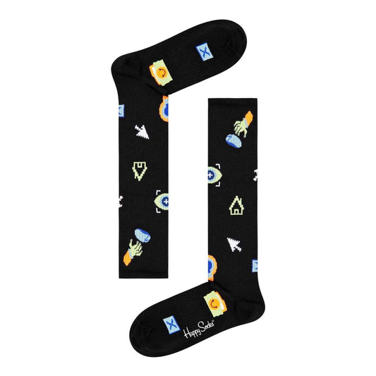 Happy Socks Black Cotton Women's Socks