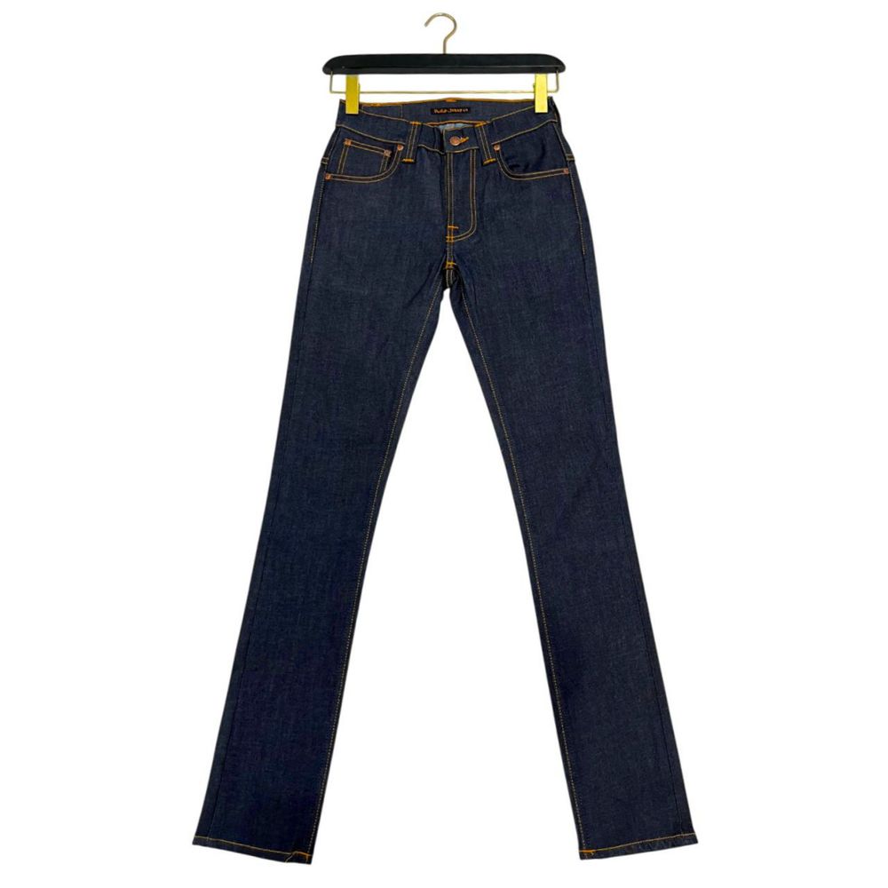 Nudie Jeans Essence Women's Slim Stretch Denim Cotton Jeans - Blue