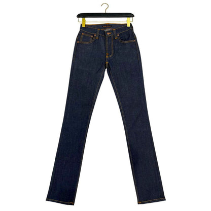 Nudie Jeans Essence Women's Slim Stretch Denim Cotton Jeans - Blue