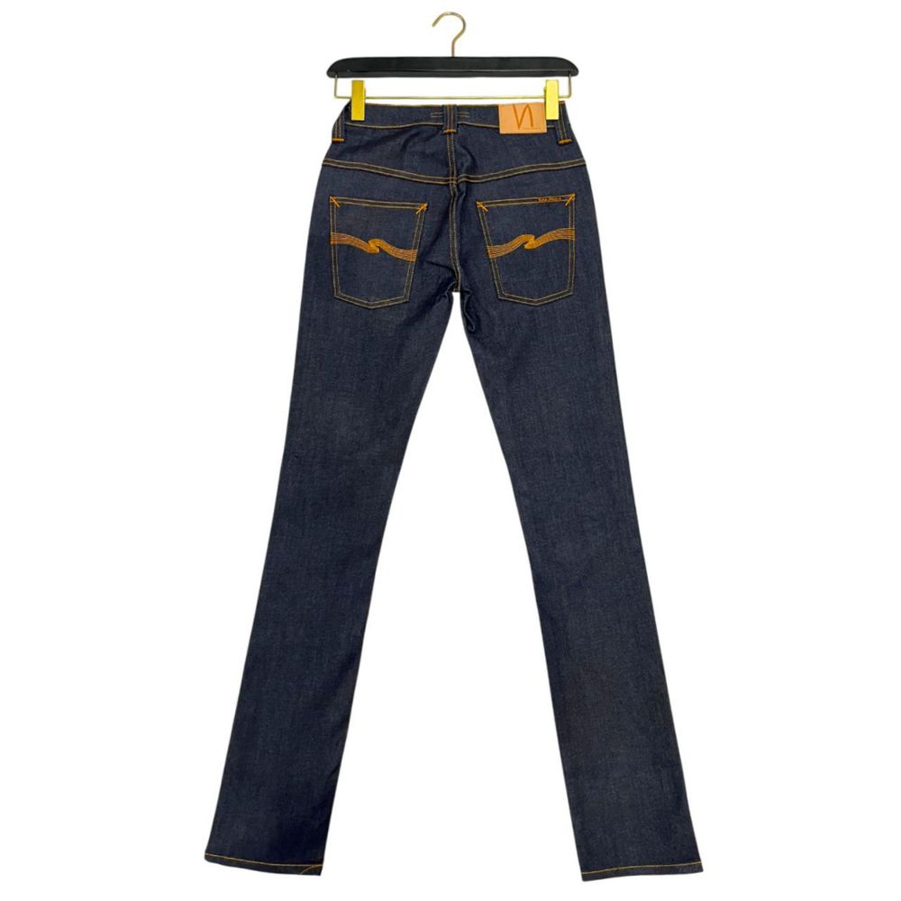 Nudie Jeans Essence Women's Slim Stretch Denim Cotton Jeans - Blue