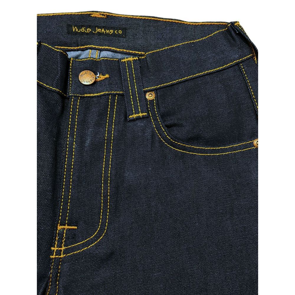 Nudie Jeans Essence Women's Slim Stretch Denim Cotton Jeans - Blue